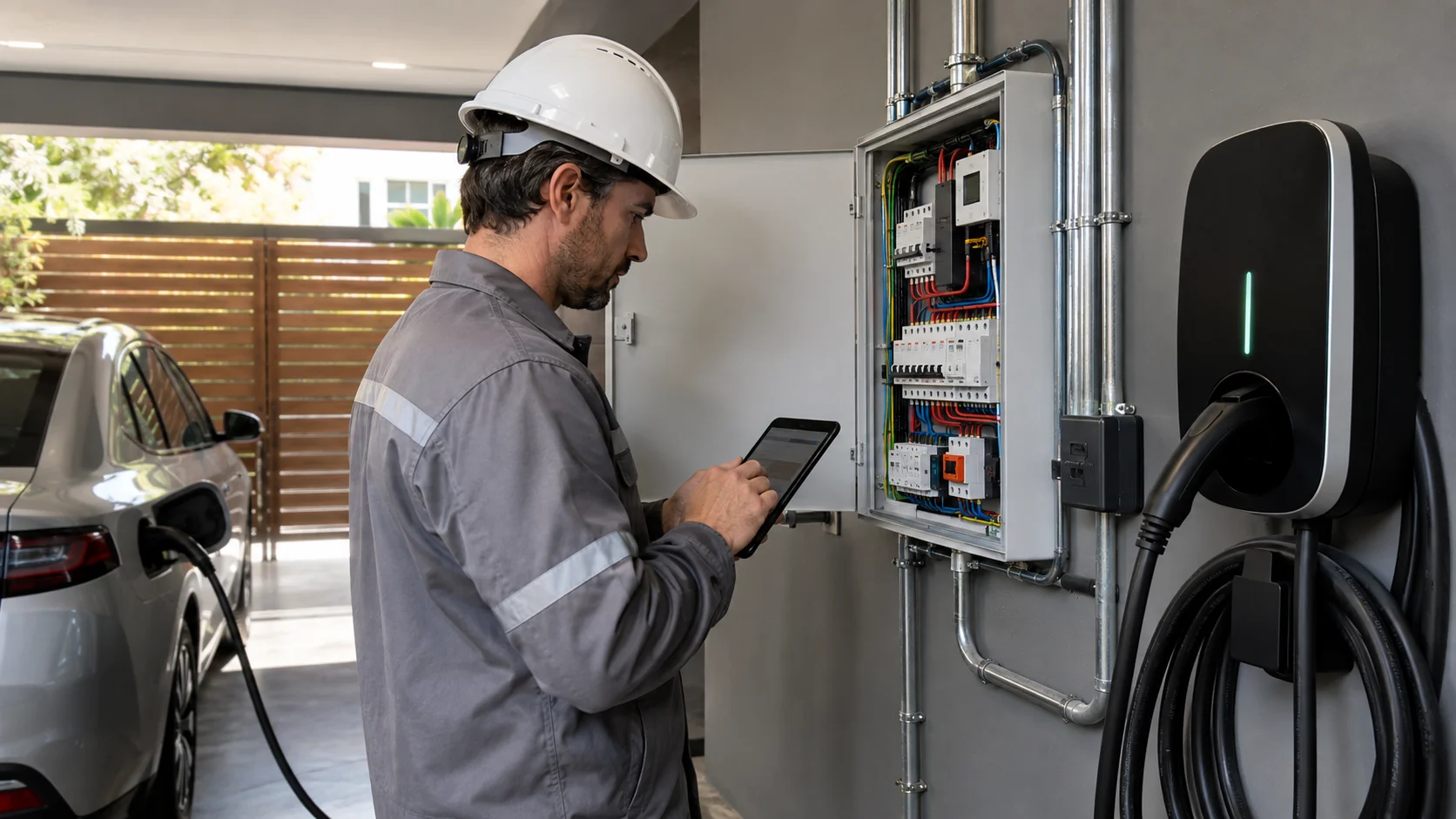Avaliação da infraestrutura para instalação de carregador Wallbox